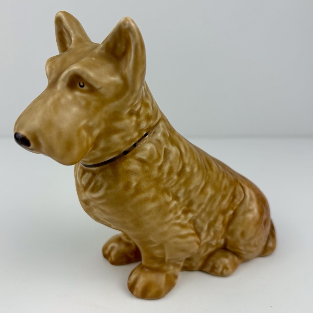 SylvaC Mac Scottie Dog Scottish Terrier Figurine 1205 Beige Brown